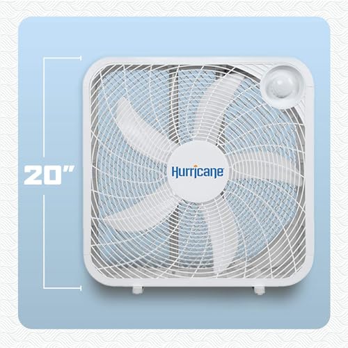 Hurricane Classic 20-Inch Floor Box Fan - 3 Speed White, 1 Pack