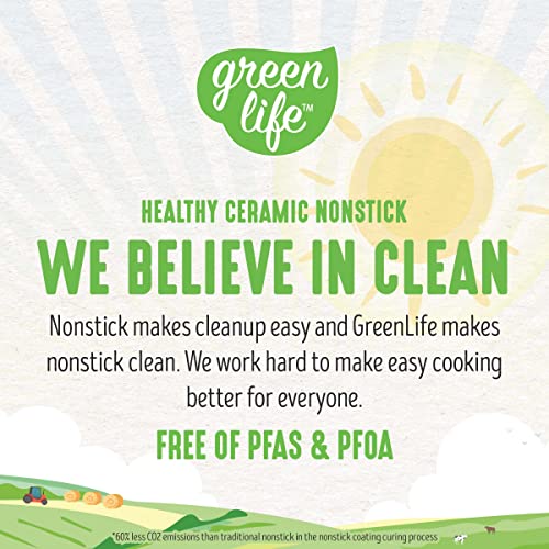 GreenLife 20-Inch Extra Large Electric Griddle - Graphite Black Nonstick Cooking Surface