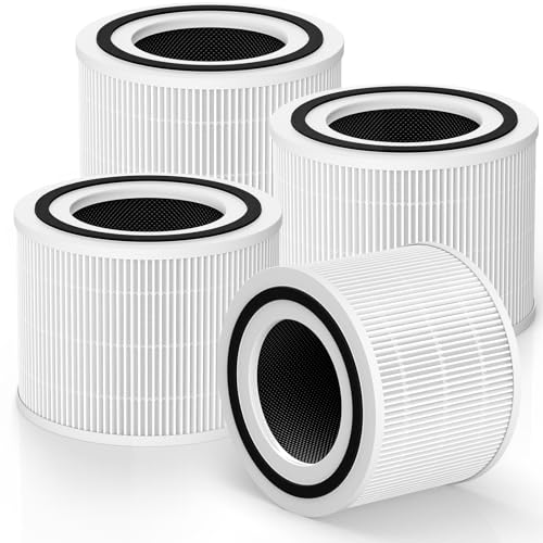 White 2 Pack Air Purifier Filter Replacement for Puroair 240 - High-Efficiency 3-in-1