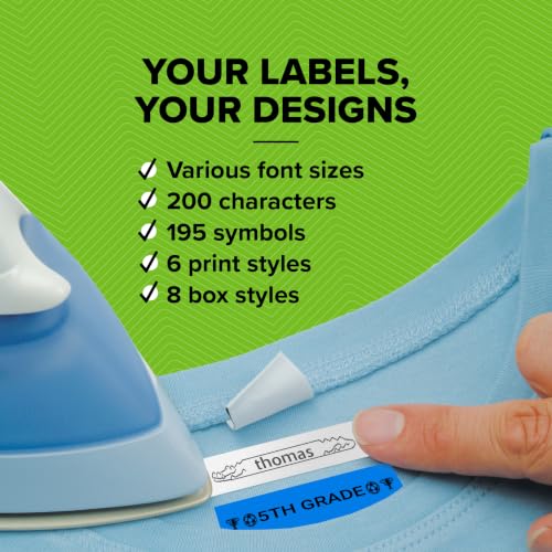 DYMO Label Maker Machine with 3 Tapes - Silver Handheld Label Printer for Home & Office Organization