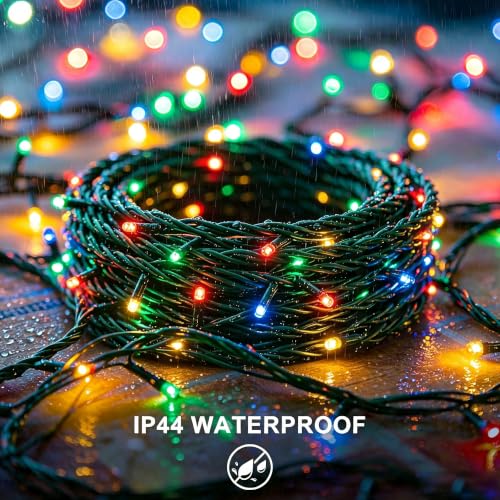 RPGT 500 LED Christmas String Lights 172ft Multicolor; 12 Modes, Plug-in