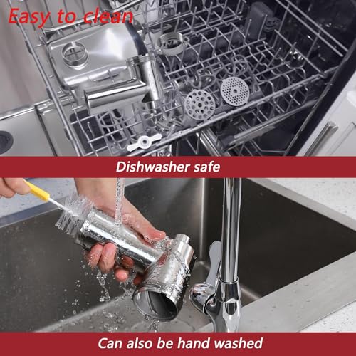 Stainless Steel Meat Grinder Attachment for KitchenAid Mixers - Durable & Easy to Clean