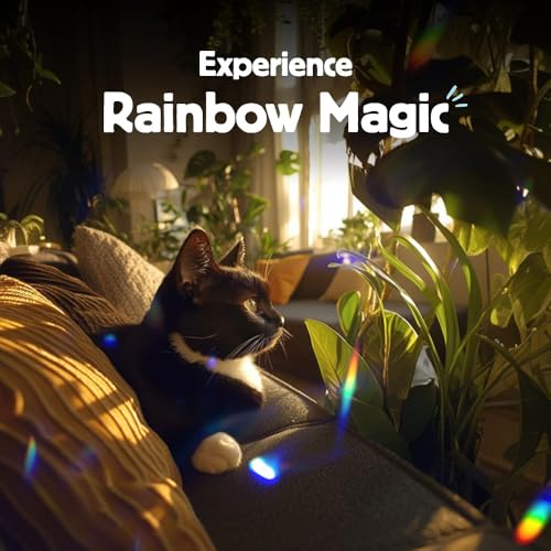 Solar Powered Rainbow Maker - Prism Suncatcher for Windows - Single Rainbow Maker - Home Decor Gift