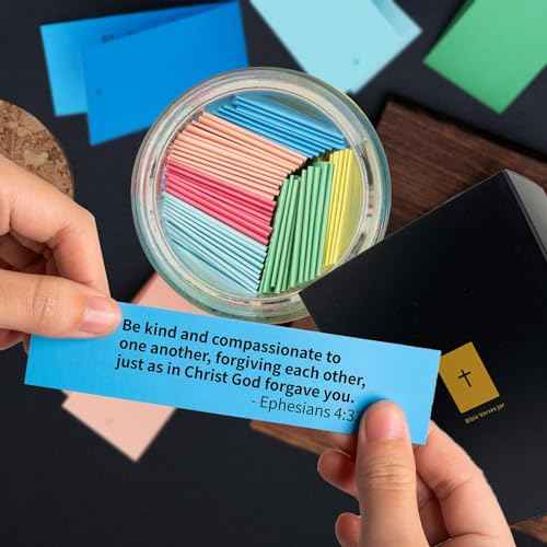 Bible Verse Jar,christmas decorations,christian gifts for women,gifts for women birthday unique,bible study supplies.Read Me When Scripture Prayer Cards for Emotions and Feelings