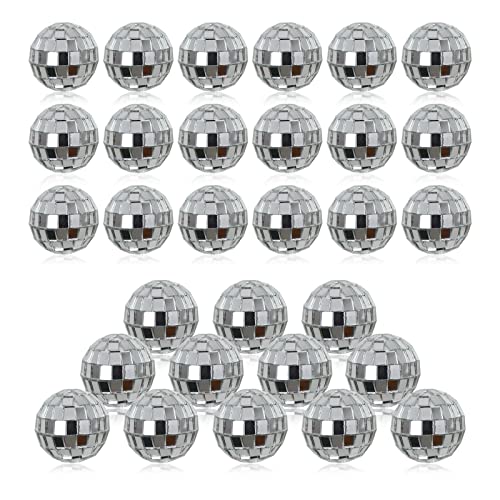 Yitexin Silver 3cm Disco Mirror Balls 30pcs Reflective Party Ornaments