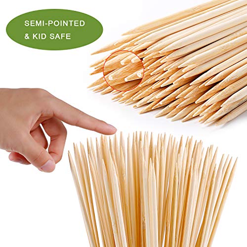 300 PCS Long Bamboo Roasting Sticks for Fire Pits & S'mores - 30 Inch Skewers