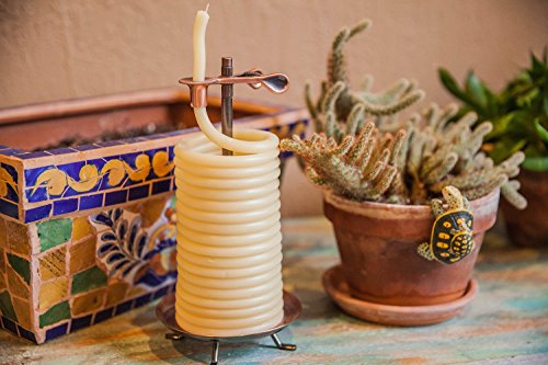 Vertical Beeswax Candle by the Hour - Eco-Friendly 80-Hour Natural Candle with Cotton Wick (Variation of Candle / Vertical)