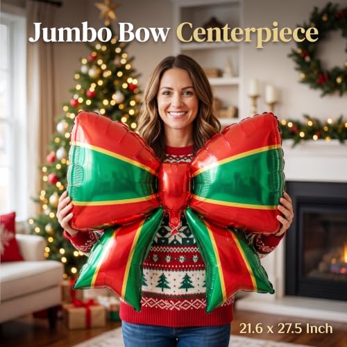 TiAaihion Red Green Gold Christmas Balloon Set 31PCS Holiday Party Decorations