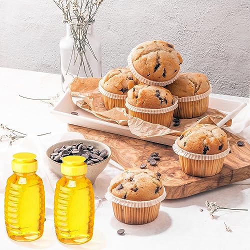 12 oz Plastic Honey Bottles with Lids - Refillable Pack of 48