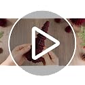Fullhawl 10 Pcs Honeycomb Paper Christmas Tree Set Burgundy 4/6/7/10 Inch