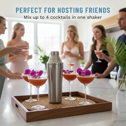Hybrid Cocktail Shaker Vacuum Insulated Stainless Steel 28 oz - Stainless Steel
