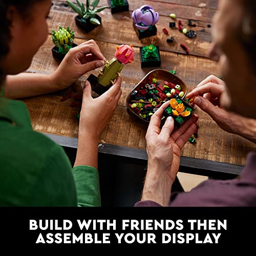 LEGO Succulents Building Kit for Adults - Realistic Indoor Plant Decor