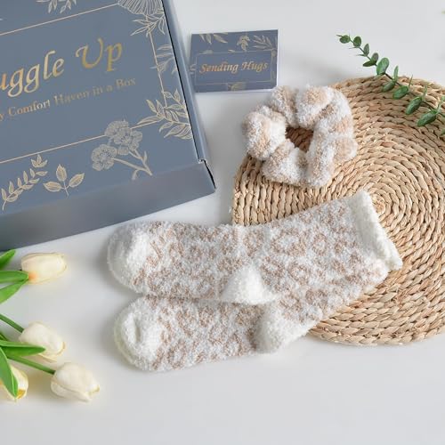 JOOJA Leopard Khaki Birthday Gift Box for Women Get Well Self Care Care Package
