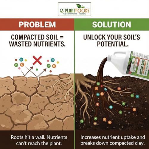 GS Plant Foods Humic Acid Soil Amendment 1 Gallon Organic Liquid Fertilizer