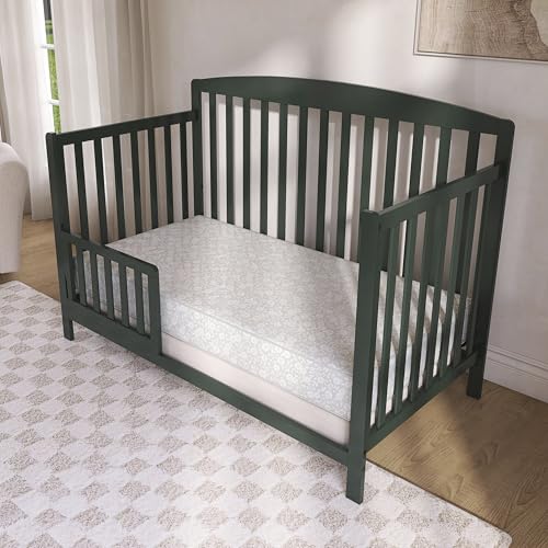 Dream On Me Nap Nest Crib & Toddler Mattress Daisy Dreams Variant, GREENGUARD Gold, Made in USA