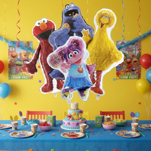 Sesame Street Jumbo Foil Balloons Pack of 4 Kids Party Decorations