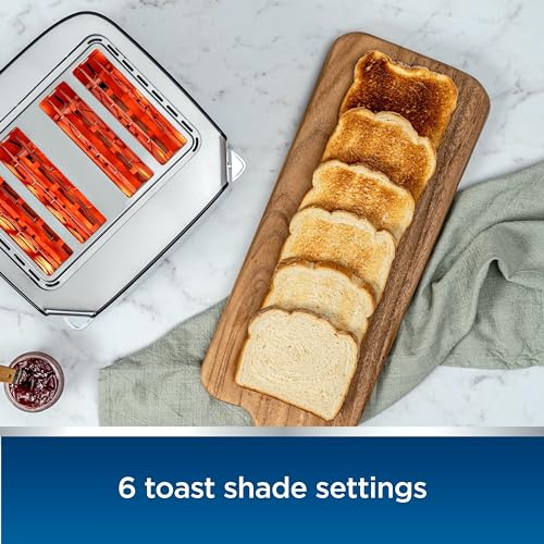 Oster 4-Slice Touch Screen Stainless Steel Digital Toaster - 6 Shade Settings
