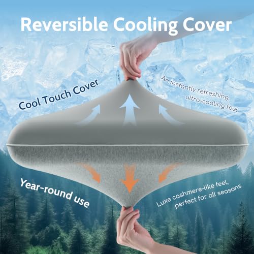 Gel Cooling Pillows for Hot Sleepers, Memory Foam Pillow with