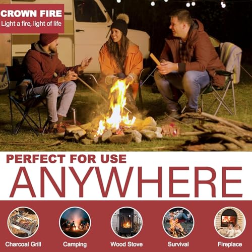 Bulk Fire Starters 500 Pack Waterproof Odorless for Fireplace, Grill & Campfire