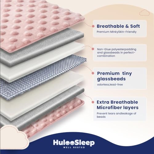 Kids Weighted Blanket Twin 7lb Pink Breathable Minky All-Season Sleep Aid Variation of THIS listing