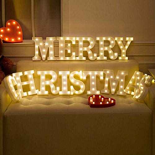 Sunnyglade Decorative LED Letter Lights Sign£¬Light Up Marquee Letters for Wall Wedding Birthday Party Christmas Home Bar Decoration(1)