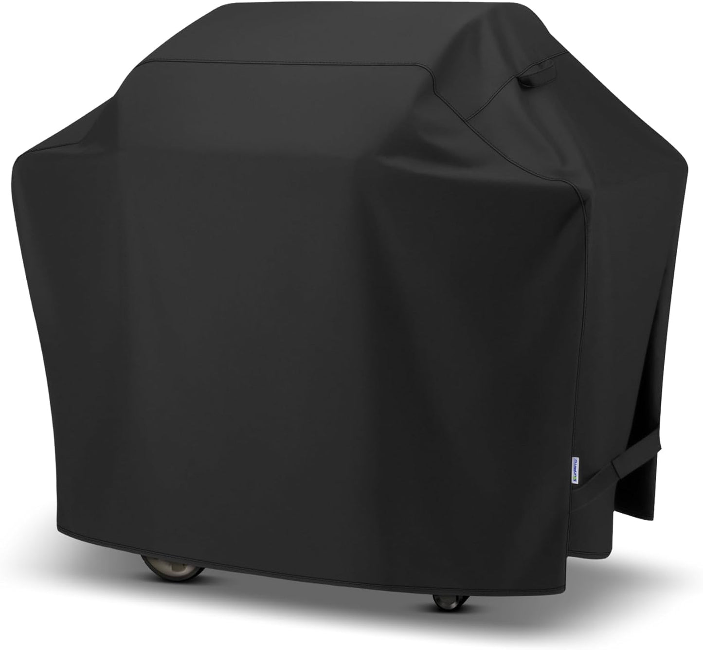 SunPatio Grill Cover - 55 Inch Heavy Duty Waterproof Barbecue Cover | UV & Fade Resistant, All-Weather Protection for Weber, Charbroil, Nexgrill, Kenmore Grills - Black