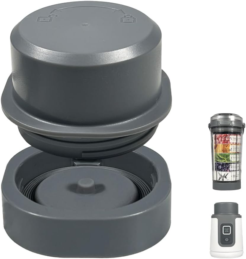 Ninja Blade Cover & Vessel Cap - 2-in-1 Replacement Parts for BC100 & BC151 Series | Food Grade, Leakproof, Dishwasher Safe, Grey