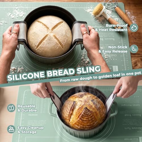 KitHero Sourdough Kit – Complete Bread Baking Supplies with Banneton Baskets, Starter Jar, Tools & Accessories