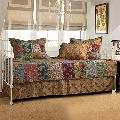 Antique Chic 5-Piece Daybed Quilt Set - Multicolor, Cotton, Reversible