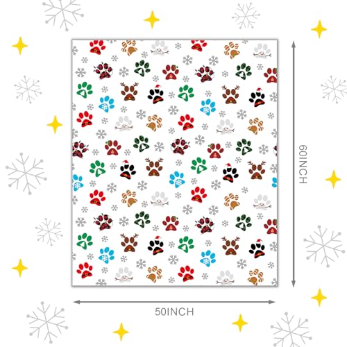 Christmas Throw Blanket 50x60 In Ultra Soft Cozy Decor for Sofa Bed