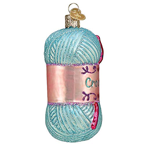 Old World Christmas Crochet Glass Ornament for Christmas Tree