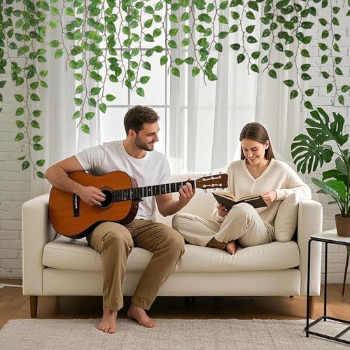 12 Pack 86Ft Fake Plants Artificial Vines for Room Decor, Faux ivy Greenery Garland for Home teen girls bedroom living Aesthetic Farmhouse Dorm Wall Decoration, Wedding Easter Christmas Party Gift