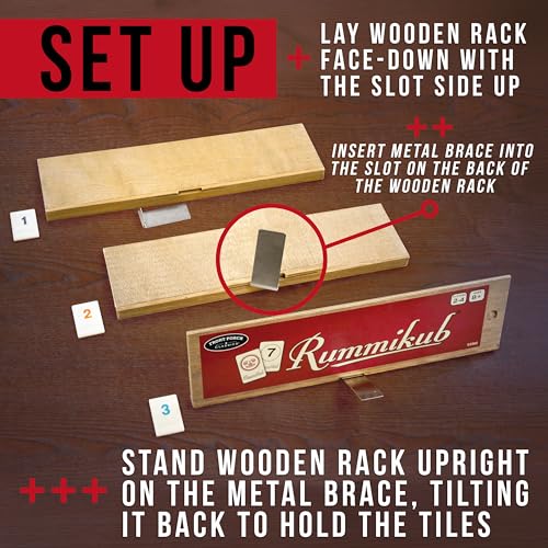 Rummikub Tile Game Vintage Edition with Wooden Storage Case - Family Fun