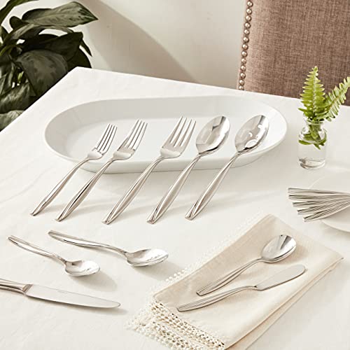 Oneida Camlynn Mirror 45-Piece Flatware Set for 8 - Stainless Steel, Service for 8