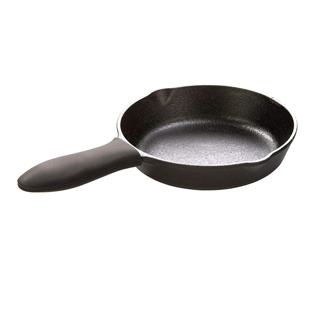 Silicone Hot Handle Holder Small Cast Iron Handle Cover Skillet Handle Cover Griddle Cover Cookware Handles Cover for Frying Pans & Griddles Sleeve Grip Handle Cover Small & Large Black 6 Pcs