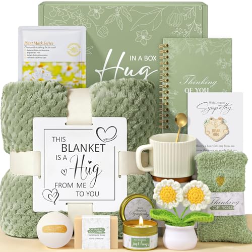 Sympathy Gift Basket for Loss of Loved One - Sage Green Memorial Gift