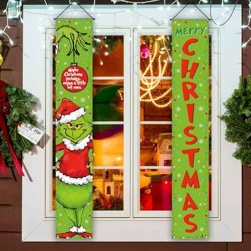 Christmas Decorations Merry Christmas Welcome Sign Winter New Year Xmas Party Decorations and Supplies for Home-12¡¿71''