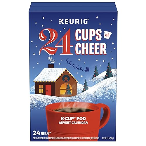 Keurig Advent Calendar Variety Pack - 24 Single Serve K-Cup Coffee Pods