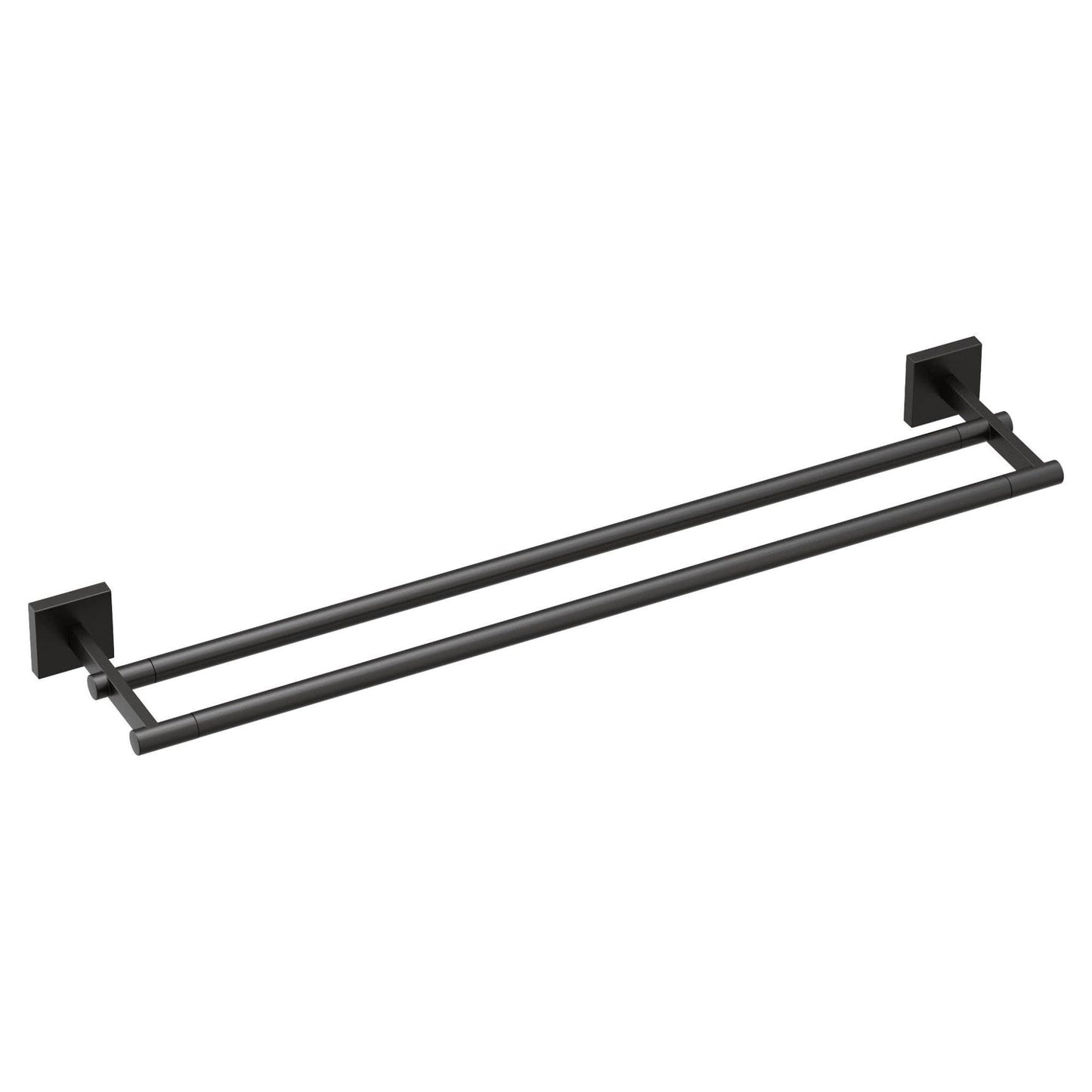 Moen BP1822BL Triva 24" Double -Towel Bar, Matte Black