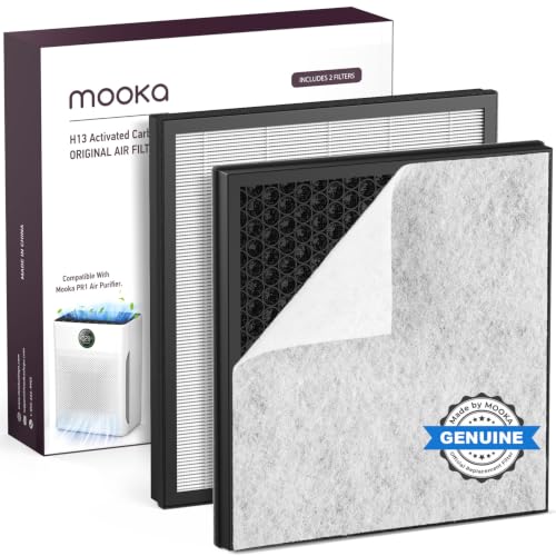White 2 Pack HEPA Air Purifier Replacement Filters for Large Rooms