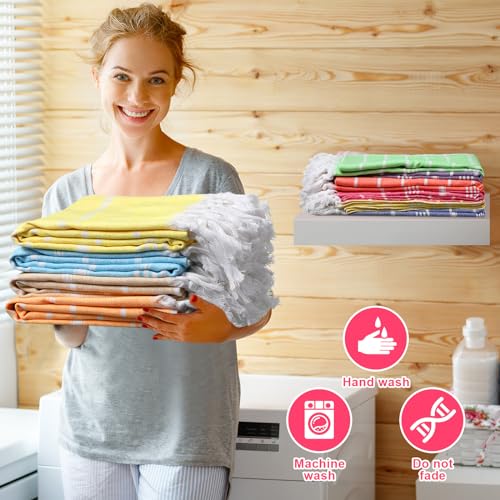 SmoothNovelty 24 Pcs Turkish Beach Towel 30 x 60 Inch Extra Large