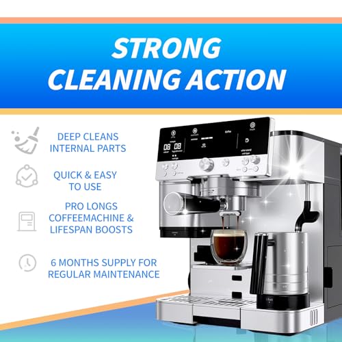 Espresso Machine Cleaning Kit for Ninja Luxe Cafe - 6 Month Supply Descaling Tablets Water Filters