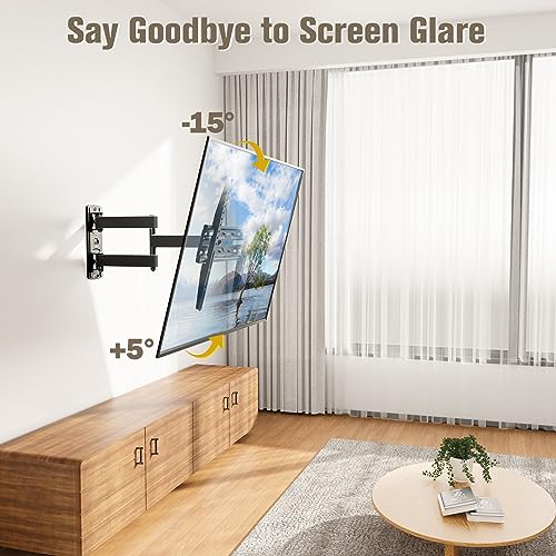 TV Wall Mount Swivel Tilt for 26-55 Inch TVs up to 60 lbs - Adjustable