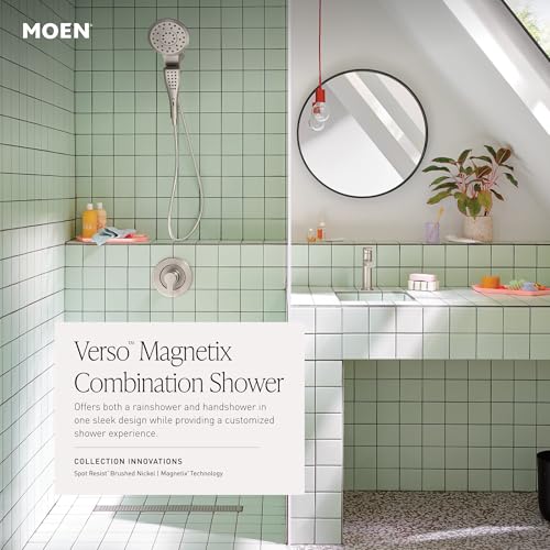 Moen Verso Showerhead & Handshower Combo Brushed Nickel Magnetix System