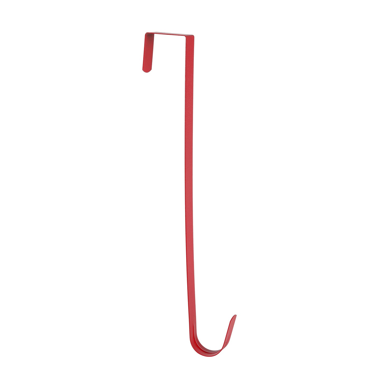 Sattiyrch 12" Wreath Hanger for Front Door,Steel Over The Door Hanger Hook,Wreath Door Hanger (Red,2)