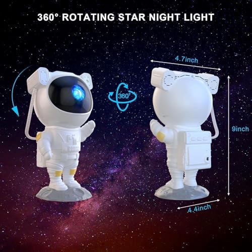 Astronaut Space Projector, 360¡ÆAdjustable Galaxy Star Night Light Bedroom and Ceiling Projector, Best Gifts for Christmas, Birthdays, Valentine's Day