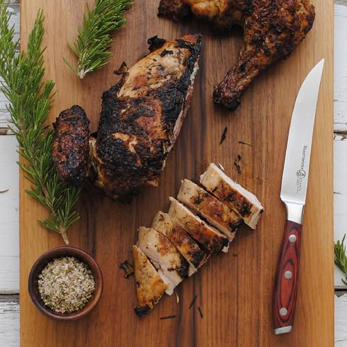 Pakkawood Handle Messermeister Avanta 5” Forged Steak Knife Set, 4-Piece