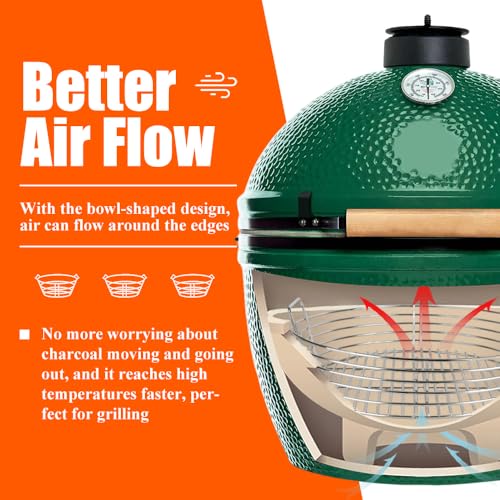 XL Charcoal Ash Basket for Big Green Egg - Heavy-Duty Stainless Steel Grill Accessory
