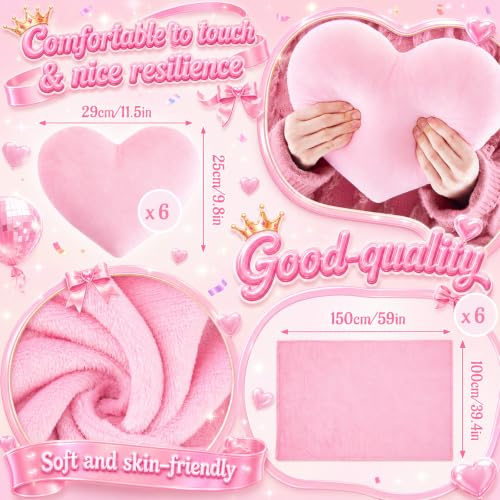 Pink Sleepover Party Supplies Set - 48 Pcs for Girls' Pajama Night, Solid Color