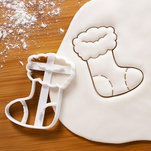 Christmas Stocking Cookie Cutter - Bakerlogy 9cm Baking & Fondant Tool